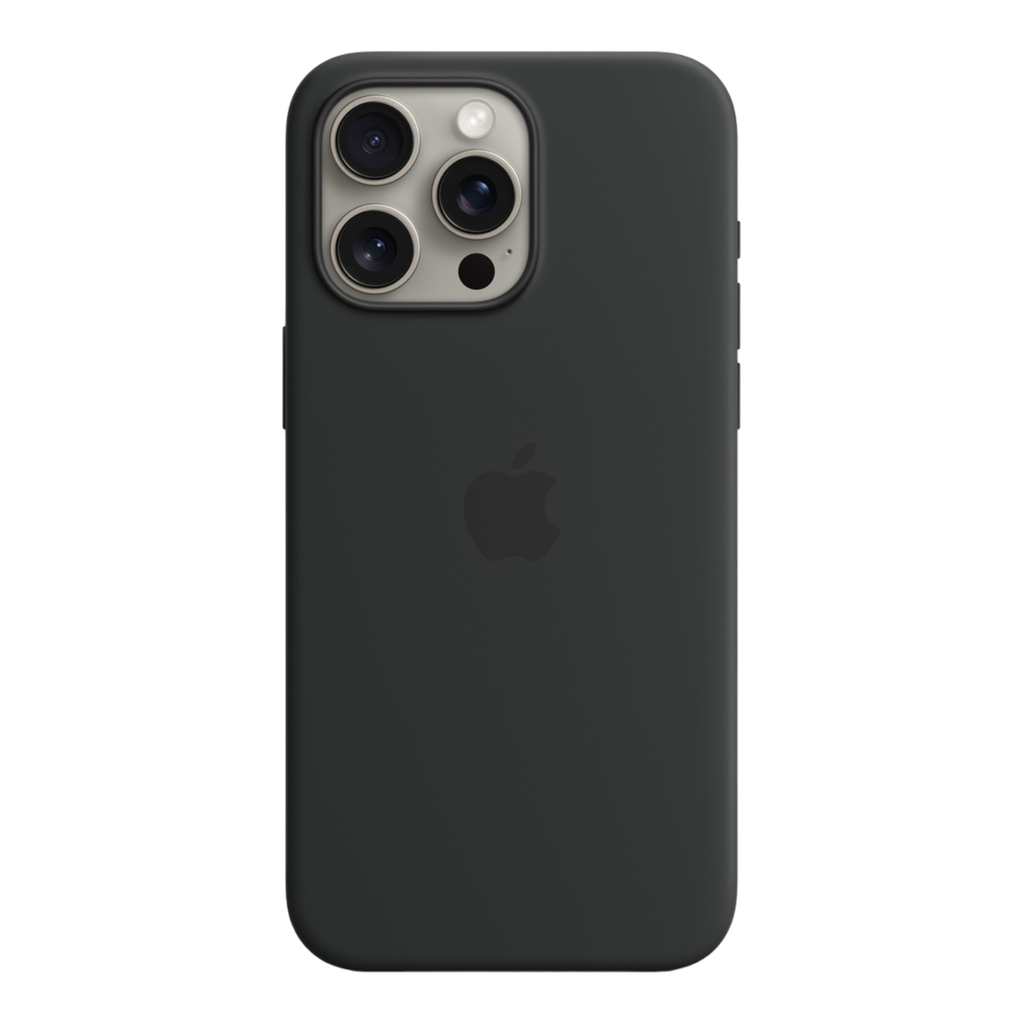 iPhone 15 Pro Max Silicone Case with MagSafe - Black - alAsil